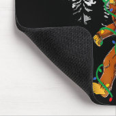 Bigfoot Santa Christmas Tree Lights Funny Xmas Sas マウスパッド (コーナー)