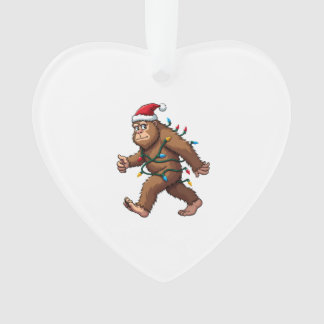 Bigfoot Santa Christmas Tree Lights Xmas Boys Men  オーナメント