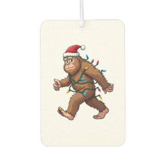 Bigfoot Santa Christmas Tree Lights Xmas Boys Men  カーエアーフレッシュナー