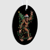 Bigfoot Santa Christmas Tree Sasquatch Santa  オーナメント (正面)