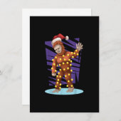 Bigfoot Santa Sasquatch Santa Bigfoot Christmas Li 招待状 (正面/裏面)