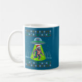 Bigfoot Santa Ufo Sasquatch Funny Ugly Christmas S コーヒーマグカップ (左)