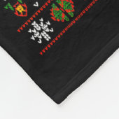 Bigfoot Santa Ufo Sasquatch Funny Ugly Christmas S フリースブランケット (角)