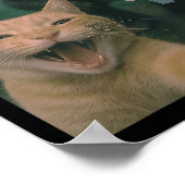 Bigfoot Sasqおもしろいで猫が幸せな自撮りを驚く ポスター (角)