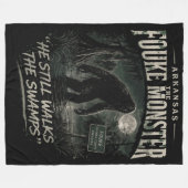 Bigfoot Sasquatch フリースブランケット (正面(横))