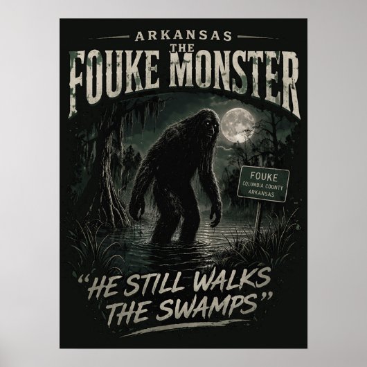 Bigfoot Sasquatch ポスター (正面)