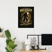 Bigfoot Sasquatch ポスター (ホームオフィス)