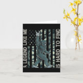 Bigfoot Sasquatch A Legend Like Me Is Hard To Find カード (黄色い花)