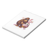 Bigfoot Sasquatch Bunny Easter Eggs Retro Men Boys ノートパッド (回転)
