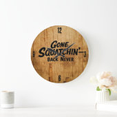 Bigfoot Sasquatch Clock ラージ壁時計 (ホーム)