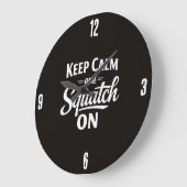 Bigfoot Sasquatch Clock ラージ壁時計 (傾斜)