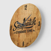Bigfoot Sasquatch Clock ラージ壁時計 (傾斜)