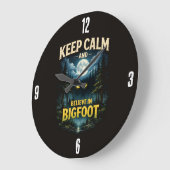Bigfoot Sasquatch Clock ラージ壁時計 (傾斜)