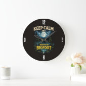 Bigfoot Sasquatch Clock ラージ壁時計 (ホーム)