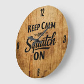 Bigfoot Sasquatch Clock ラージ壁時計 (傾斜)