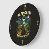 Bigfoot Sasquatch Clock ラージ壁時計 (傾斜)