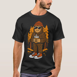 Bigfoot Sasquatch Hipster Men Women Kids  Tシャツ
