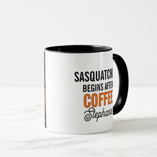 Bigfoot Sasquatch In The Woods Coffee Mug マグカップ (正面右)