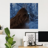 BIGFOOT SASQUATCH PROFILE poster ポスター (ホームオフィス)