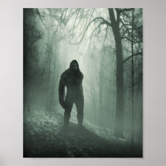 Bigfoot / Sasquatch Silent Watcher Poster ポスター