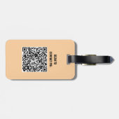 BigFoot Sasquatch Squatchy Forest Mountain QR Code ラゲッジタグ (裏面横)