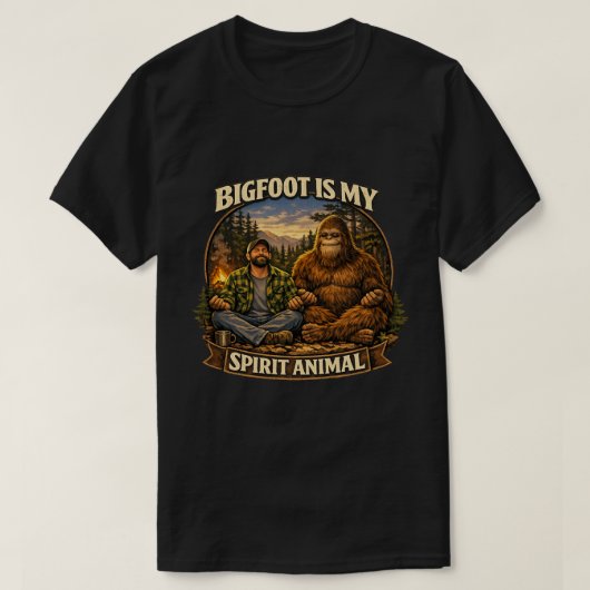 Bigfoot Sasquatch Tシャツ (デザイン正面)