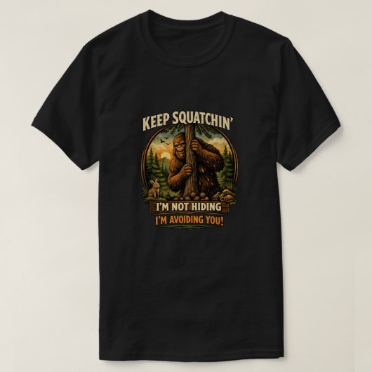 Bigfoot Sasquatch Tシャツ (デザイン正面)