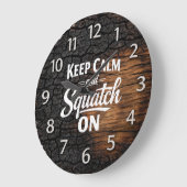 Bigfoot Sasquatch Wall Clock ラージ壁時計 (傾斜)