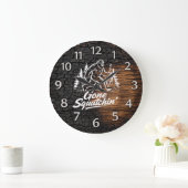 Bigfoot Sasquatch Wall Clock ラージ壁時計 (ホーム)