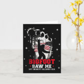 Bigfoot Saw Me But Nobody Believes Him Forest Hiki カード (黄色い花)