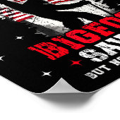 Bigfoot Saw Me But Nobody Believes Him Forest Hiki ポスター (角)