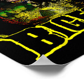 Bigfoot Scary Camping Forest Woods Sasquatch Tent ポスター (角)