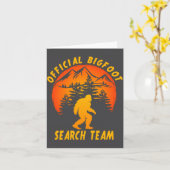 Bigfoot Search Team Sasquatch Yeti Funny  カード (黄色い花)