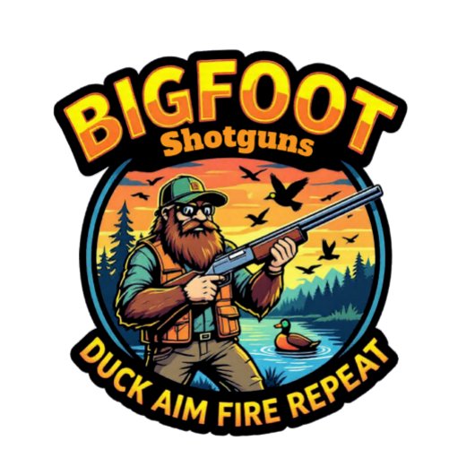 Bigfoot Shotguns Duck Aim Fire Repeat Tシャツ