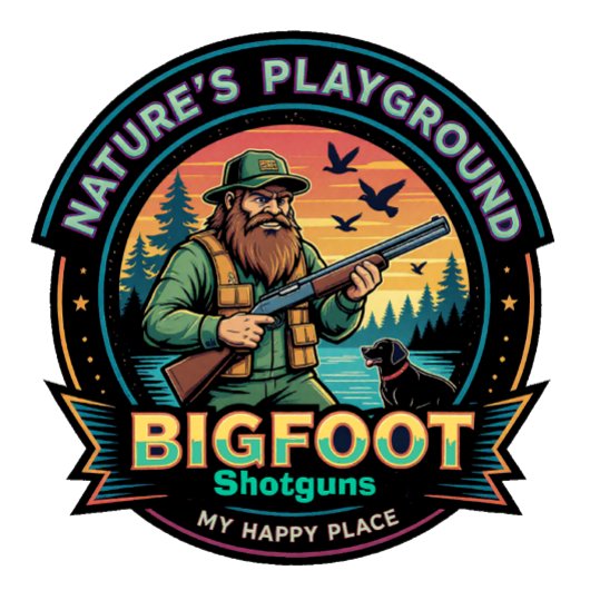 Bigfoot Shotguns Natures Playground My Happy Place Tシャツ