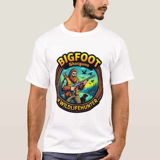 Bigfoot Shotguns #Wildlifehunter Tシャツ (正面)