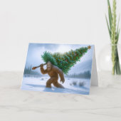BIGFOOT SIGHTING - CHRISTMAS TREE シーズンカード (正面)
