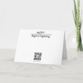 BIGFOOT SIGHTING - CHRISTMAS TREE シーズンカード (裏面)