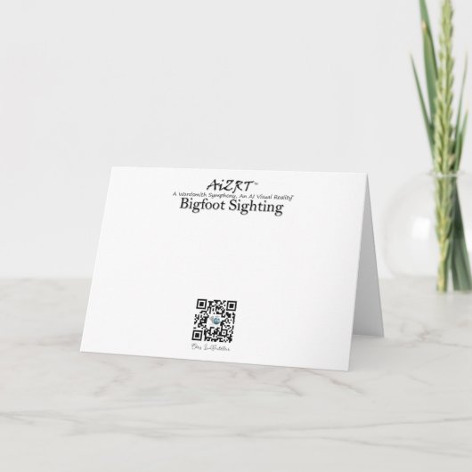 BIGFOOT SIGHTING - CHRISTMAS TREE シーズンカード (裏面)