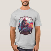 Bigfoot: Squatchy Fire Fighter Tシャツ (正面)