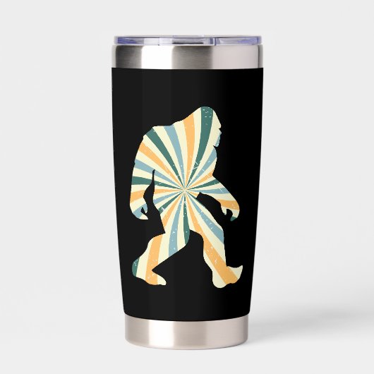 Bigfoot Squatchy Retro 90s Style 保温保冷タンブラー (正面)