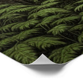 Bigfoot standing in Trees AI art ポスター (角)