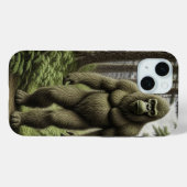 Bigfoot standing in Trees AI art Case-Mate iPhoneケース (裏面 (横))