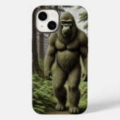 Bigfoot standing in Trees AI art Case-Mate iPhoneケース (裏面)