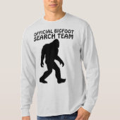 BIGFOOT Tおもしろいシャツ、検索チーム Tシャツ (正面)