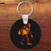 Bigfoot Taco Sasquatch Walking Taco Funny Shirt Me キーホルダー (正面)