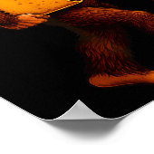 Bigfoot Taco Sasquatch Walking Taco Funny Shirt Me ポスター (角)