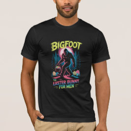 Bigfoot The Easter Bunny Men's Tee Sasquatch  Tシャツ