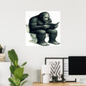 Bigfoot Toilet ポスター (ホームオフィス)
