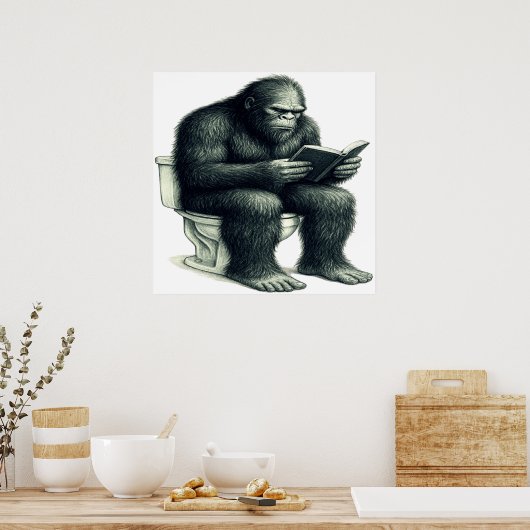 Bigfoot Toilet ポスター (キッチン)